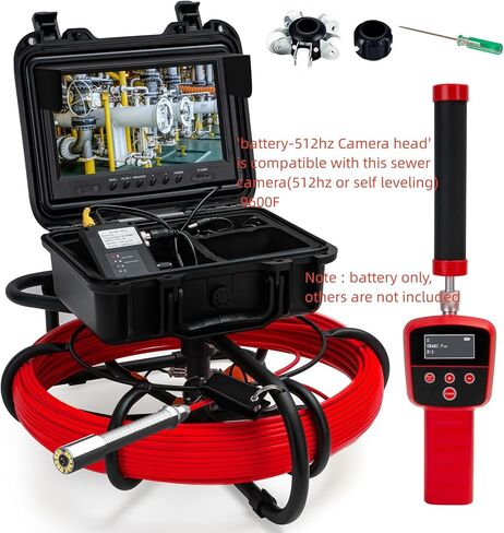 بطارية كاميرا الصرف الصحي 12 فولت 4500 مللي أمبير في الساعة، ملحق بديل لمنظار الصرف الصحي لـ 9600 SP09 WP90، بطارية قابلة لإعادة الشحن لكاميرا فحص الأنابيب (رأس الكاميرا 17/23 مم) in Kuwait