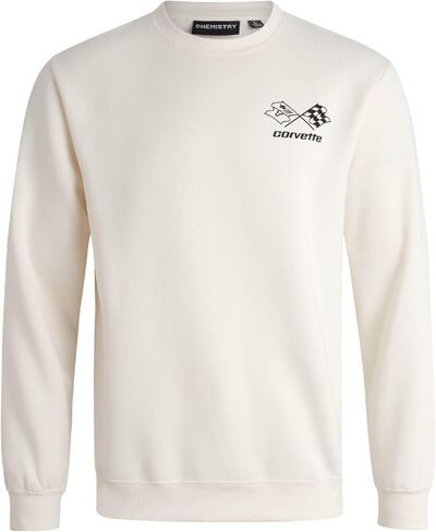 General Motors Men's Sweatshirt - Chevy Corvette Camaro Fleece Crewneck Pullover Graphic Sweatshirt for Men (S-XL) in Saudi Arabia