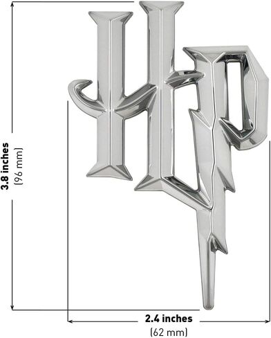 شعارات المعجبين هاري بوتر 3D HP Logo شارة السيارة (كروم) in Saudi Arabia