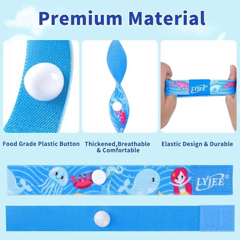 LYJEE Sea Sickness Wristbands for Kids Motion Sickness Bands for Kids Cruise Ship Vacation Anti Nausea Wristbands All-Natural Non Drowsy Relief Acupressure Treatment (Small) in Kuwait