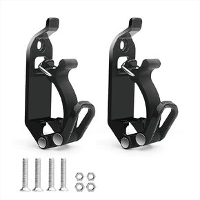 2-Piece Rooftop Luggage Rack, Quick Fist Mount Clamps, Quick-Release Punch Clamps for Installation, Truck Metal Rubber Clamp Frame, Axle Support, and Black Off-Road Accessories (Black)