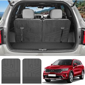 Seat Back Cover Fit for 2021-2025 Kia Sorento Accessories, Cargo Mat Cargo Liner All Weather Trunk Mat Backrest Mat 2021 2022 2023 2024 2025 Kia Sorento(Seat Back Mat)