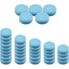 50 Pcs Auto Windshield Washer Solid Car Cleaning Effervescent Tablets,Windshield Washer Concentrate Tablets for Car,Kitchen Window Glass Cleaning