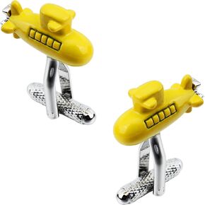 Yellow Submarine Cufflinks For Men With Gift Box.