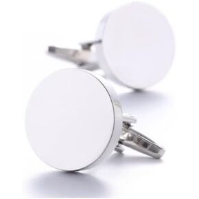 1 Pair Cufflinks Classic Wedding Business Shirt Cuff Links Silver Gold Black Rose Gold Gift Cufflinks Set for Groom Husband Father Men
