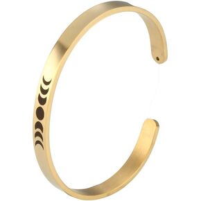 Meiligo Fashion Alloy Moon Phases Astrology Bracelet Pendant Triple Goddess Jewelry