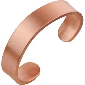 DEMMEX Premium 3mm Thickest Pure Turkish Copper Bracelet - Solid, Uncoated, Non-Magnetic - 1/8" Copper Thickess, Thickest of its Kind & A Statement Piece - Fall 2024, Unisex