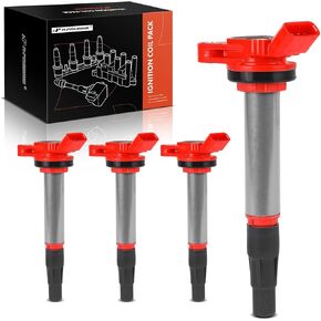 A-Premium Engine Ignition Coil Pack Compatible with Toyota Corolla 2009-2017, Corolla iM 2017-2018, Prius 2010-2015, Prius V 2012-2017, Matrix, C-HR CHR & Lexus CT200h & Scion xD, iM & Pontiac Vibe