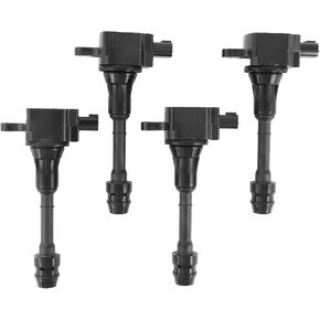 Set of 4 Ignition Coil Pack Compatible with Nissan Altima Sentra X-Trail L4 2.5L Replace# UF350, 22448-8H315, 22448-8H310, 22448-8H300, 22448-8H311, 1788319