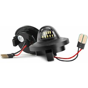 LED License Plate Lights Compatible with Ford [F150 F250 F350 F450 F550 SuperDuty Ranger] and [Expedition Excursion Explore Bronco] 6500K White 9 SMD Tag Lamp Assembly