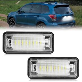 AUTOXBERT LED License Plate Light Lamp Tag Lights Fit for Subaru BRZ WRX Impreza XV Crosstrek, For Toyota 86/ GT86/ FT86 Scion FR-S, 24LED 6500K White, Pack of 2