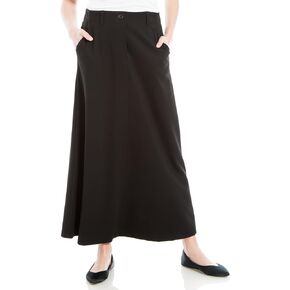 تنورة Max Studio النسائية الكاجوال على شكل حرف A مع جيوب مقاس X-Large الأمريكي، أسود in Kuwait