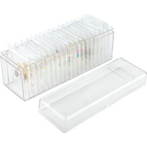 Acrylic Jewelry Organizers and Storage,Clear Jewelry Organizer and Storage with 20 Portable Anti Tarnish Jewelry Bags,Earring Holder Organizer for Earrings/Rings/Necklaces Gift for Women Girls,Clear