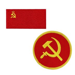 Soviet Union Flag Communist Logo Socialism Embroidered Iron On Patches USSR CCCP