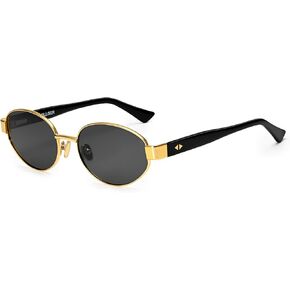 Dollger Polarized Oval Sunglasses for Women Trendy Small Gold Frame Retro Sunglasses Designer Shades UV400 Protection in Kuwait