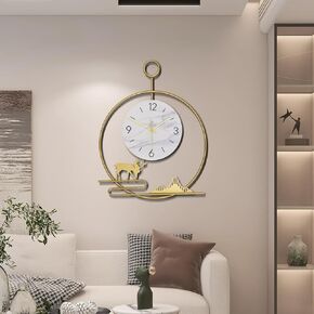 Large Wall Clock for Living Room Decor Wall Clocks Battery Operated (A)