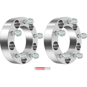 Wheel Spacers, 5X5.5/5x139.7mm for Dodge for Ramcharger for Ford for E-150 Econoline for Jeep CJ6 1964-1975, 1.5inch Wheel Adapters & Spacers with 1/2 Studs 108mm Bore 2Pcs Sliver