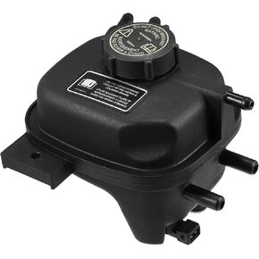 X AUTOHAUX 1 Set Coolant Radiator Reservoir Tank MJD4400AB Coolant Overflow Expansion Bottle with Cap and Sensor for Jaguar XK8 1997-2006