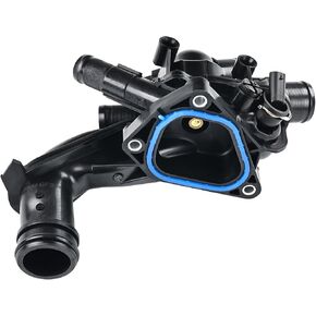 Engine Coolant Thermostat Housing Assembly Compatible with 2010-2015 Mini Cooper 2011-2016 Countryman 2013-2016 Paceman S JCW 1.6L L4 Replacement for 11538674895 11537647305 11538671513 TM46105