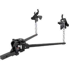 CURT 17302 Long Trunnion Bar Weight Distribution Hitch, Up to 10K, 2-Inch Shank , Black