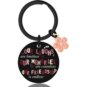 Friendship Gifts for Women Best Friend Keychain Gifts for Women Unique Friendship Keychain Gifts for Friends Women Bestie Gifts for Women Birthday Gifts for Women Friends Flower Accessories