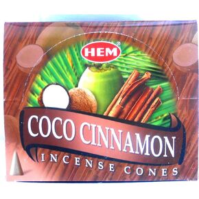 HEM Incense Cones Incense Cones Coco Cinnamon Cinnamon 12 x 10 Items = 120