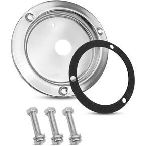 4PCS Watermelon Light Bunk Adapter Kit for any 4 1/4'' hole, Aluminum Alloy Round Marker Light Bezel Covers for Truck RV Trailer Watermelon Bunk Tail Light Bezel Custom Mounting Bracket