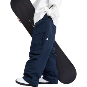 SNOWVERB Womens Mens Baggy Ski Insulated Pants Waterproof Cargo Snow Pants Snowboard Outdoor Hiking Pants for Winter Sports