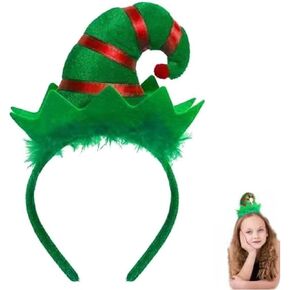 Christmas Elf Hat Headband Halloween Holiday Party Cute Hair Hoop Headwear for girls