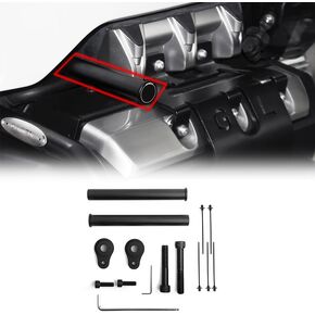Panical Auxiliary Light Brackets Spot Lights Holder Bracket Mount for Honda Gold Wing GL1800 F6B 2018-2023 Black Aluminum