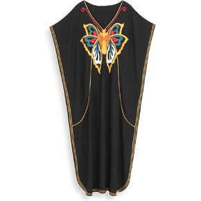 Moroccan Kaftan Dresses for Women Plus Size Caftans Loungewear Embroidered Beach Kaftan Cover up mumu House Dress