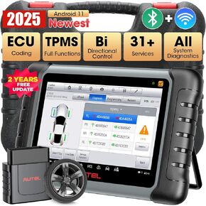 Autel MaxiPRO MP808S-TS Scanner, 2024 Bidirectional Control Scan Tool, 2-Year Free Updated, Full TPMS, ECU Coding Same as MP808BT Pro/MS906TS/MS906 Pro-TS, 31+ Services, All-System Scan & FCA AutoAuth