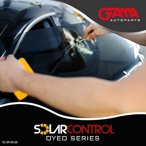 SOLARCONTROL Window Tint Car Film 20'' X 100FT Dyed Shade Roll Universal Fit Privacy UV Sun Block and Scratch Resistant (20% Dark Shade) in Kuwait