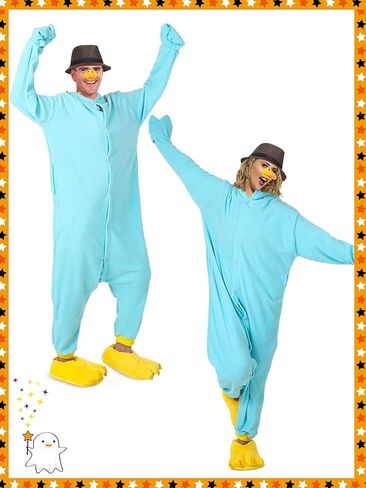 3 قطع أزياء بطة الهالوين للبالغين إكسسوار حفلات البط للجنسين، أحذية شباشب ناعمة على شكل مخلب البطة الصفراء، قبعة من القش للرجال والنساء في الهالوين in Kuwait