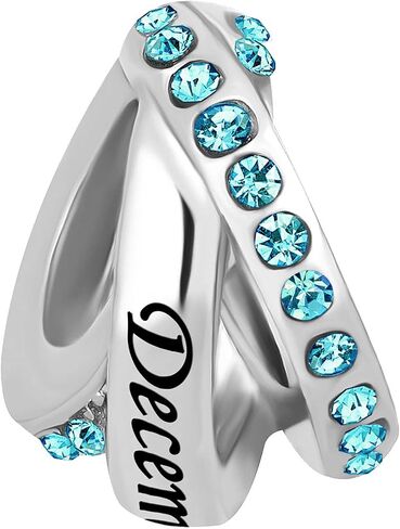 Jan-Dec Birthstones Gift Charm Compatible with Pandora Charm Bracelet Cubic Zirconia Necklaces Pendants Present Family Christmas Anniversary Daughter Sister in Kuwait