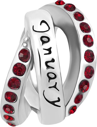 Jan-Dec Birthstones Gift Charm Compatible with Pandora Charm Bracelet Cubic Zirconia Necklaces Pendants Present Family Christmas Anniversary Daughter Sister in Kuwait