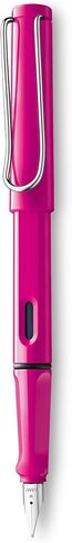 Lamy Safari Fountain Pen - Elegant Design Cool Pens, Best Pens For Smooth Writing, Journaling, and Calligraphy - Red Fine Point Pen in Kuwait