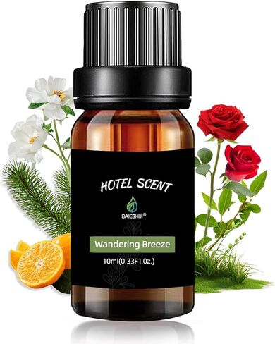 Hotel Scents Santal 10ML Essential Oil, Hotel Collection Diffuser Oil with Sandalwood, Cedarwood and Musk, Luxury Home Aromatherapy Fragrances Oil in Kuwait