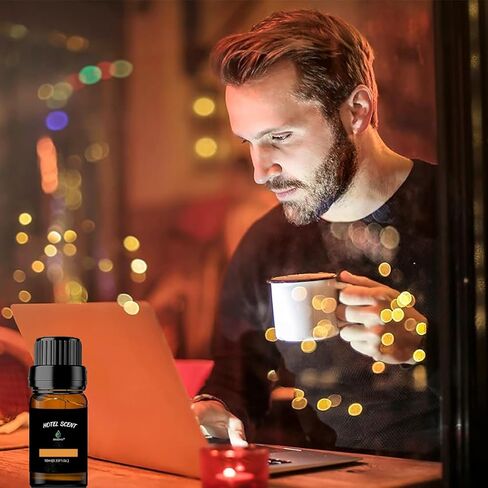 Hotel Scents Santal 10ML Essential Oil, Hotel Collection Diffuser Oil with Sandalwood, Cedarwood and Musk, Luxury Home Aromatherapy Fragrances Oil in Kuwait