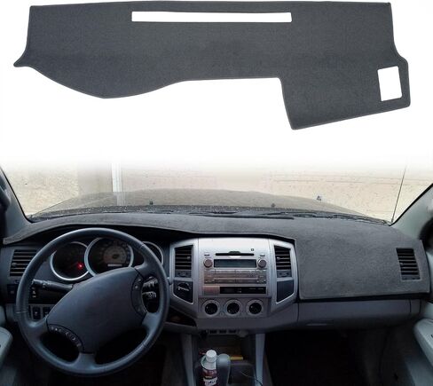 Dashboard Cover Dash Cover Mat Pad Custom Fit for Toyota Tacoma 2005-2015 (Dark Gray) in Kuwait