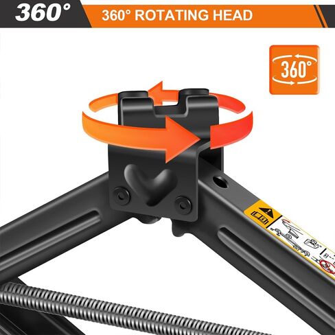 Scissor Lift Jack 2 Ton Portable Tire Jack Small Car Jack Kit with Saving Ratchet Wrench Tire Change Kit Tool for Car SUV MPV 4" to 15" Height Range Black in Saudi Arabia