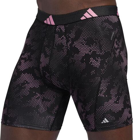 adidas Men's Performance Mesh Boxer Brief Underwear (3-Pack) Engineered for All Day Comfort, Soft Breathable Fabric in Saudi Arabia