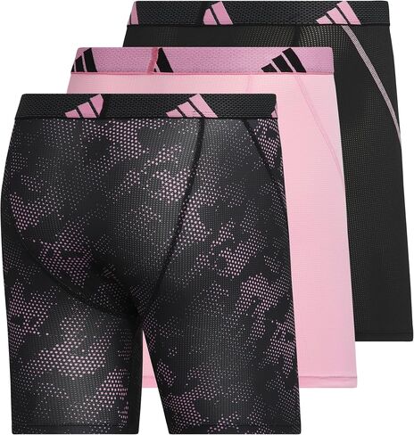 adidas Men's Performance Mesh Boxer Brief Underwear (3-Pack) Engineered for All Day Comfort, Soft Breathable Fabric in Saudi Arabia