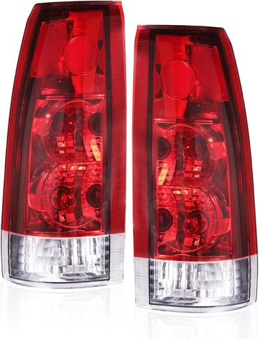 Boine Tail Light Compatible With 1988-1999 Chevy GMC Silverado Sierra C/K 1500 2500 3500 Suburban Tahoe Blazer Yukon Cadillac Escalade Driver and Passenger Side (Red) in Saudi Arabia