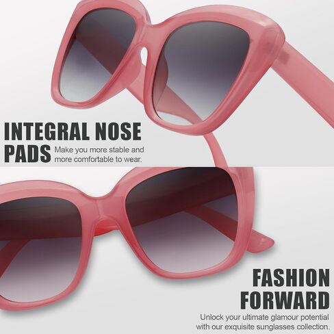 The Fresh Retro Nude Cateye Sunglasses for Women Vintage Trendy Shades in Kuwait