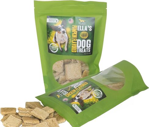 Ella's Diabetic Dog Treats Pumpkin (8oz) - Low Glycemic Ingredients - Vet Approved - Made in USA by Owners of Diabetic Dogs - Developed to Help Keep Glucose Levels Stable in Saudi Arabia