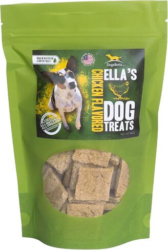 Ella's Diabetic Dog Treats Pumpkin (8oz) - Low Glycemic Ingredients - Vet Approved - Made in USA by Owners of Diabetic Dogs - Developed to Help Keep Glucose Levels Stable in Saudi Arabia