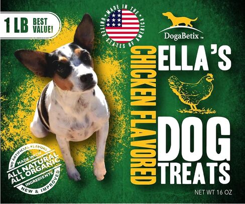Ella's Diabetic Dog Treats Pumpkin (8oz) - Low Glycemic Ingredients - Vet Approved - Made in USA by Owners of Diabetic Dogs - Developed to Help Keep Glucose Levels Stable in Saudi Arabia