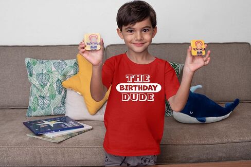 The Birthday Dude - Toddler Outfits - Funny Boy Birthday Party Tee Clothes Cute T Shirt Kids in Saudi Arabia