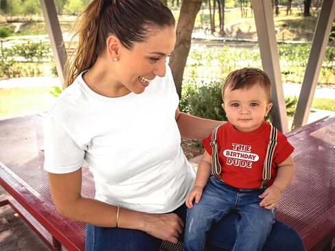 The Birthday Dude - Toddler Outfits - Funny Boy Birthday Party Tee Clothes Cute T Shirt Kids in Saudi Arabia
